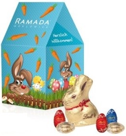 Osterh&auml;uschen mit Lindt-Schokolade