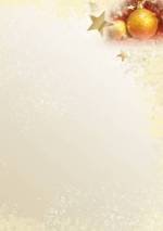 PC-Weihnachtsbrief &raquo;Goldkugel&laquo;, 210x297mm