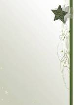 PC-Weihnachtsbrief &raquo;Gr&uuml;ner Stern mit Ornamenten&laquo;, 210x297mm