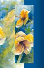 Gl&uuml;ckwunschkarte &raquo;Feine Amaryllis&laquo;, 110x168 mm