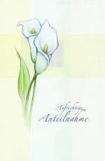 Trauerkarte &raquo;Zwei Callas&laquo;, 110x168mm