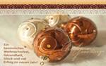 Weihnachtskarte &raquo;Ornamente&laquo;, 190x120mm