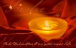 Weihnachtskarte &raquo;W&auml;rme und Licht&laquo;, 190x120mm