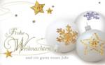 Weihnachtskarte &raquo;Goldene Weihnacht&laquo;, 190x120 mm