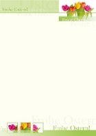 PC-Brief Brillant - Tulpenmotiv - Frohe Ostern