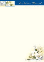PC-Brief Brillant - Blumenaquarell - Die besten W&uuml;nsche