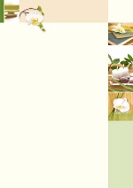 PC-Brief Brillant - Orchideen und Kerzen - neutral