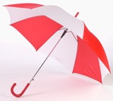 Stockschirm &raquo;Promotion&laquo; rot-weiss, aussen