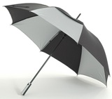 Stockschirm &ETH;Air vent&laquo;, silber/schwarz, 132 cm &Oslash;