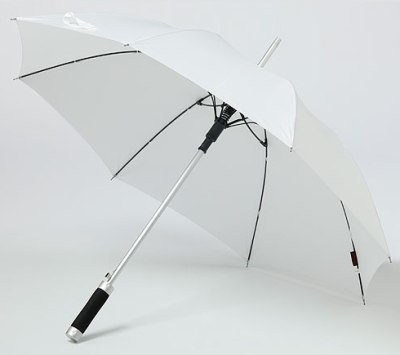 Stockschirm &raquo;Rhodium&laquo; weiss