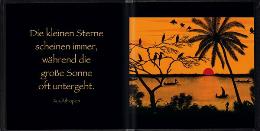 Geschenkbuch &raquo;Spirit of Africa&laquo;, 165x165 mm, Beispiel Doppel-Innenseite