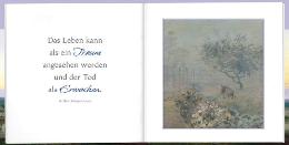 Geschenkbuch &raquo;Tr&ouml;stende Worte&laquo;, 165x165 mm, Beispiel Doppel-Innenseite