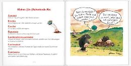 Geschenkbuch &raquo;Das kleine Schmunzelbuch &uuml;ber den (Un-)Ruhestand&laquo;, 165x165 mm, Beispiel Doppel-Innenseite