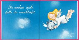 Geschenk-MINI-buch &raquo;Deine Schutzengel sind immer f&uuml;r dich da!&laquo;, 165x165 mm, Beispiel Doppel-Innenseite