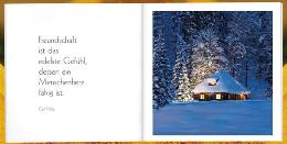 Geschenk_MINI-buch &raquo;Ein Gl&uuml;ck, dass es Freunde gibt&laquo;, 115x115 mm, Beispiel Doppel-Innenseite