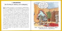 Geschenk-MINI-buch &raquo;Die Zwillinge&laquo;, 115x115 mm, Beispiel Doppel-Innenseite