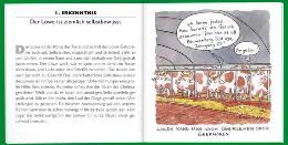 Geschenk-MINI-buch &raquo;Der L&ouml;we&laquo;, 115x115 mm, Beispiel Doppel-Innenseite