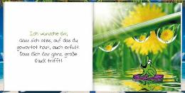 Geschenkbuch &raquo;Ich w&uuml;nsche dir das Beste auf der Welt&laquo;, 165x165 mm, Beispiel Doppel-Innenseite
