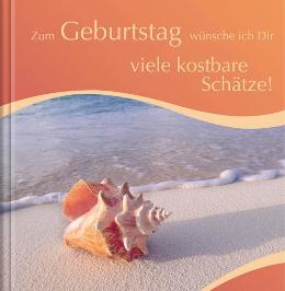 Geschenkbuch &raquo;Zum Geburtstag viele kostbare Sch&auml;tze&laquo;, 165x165 mm, Titel