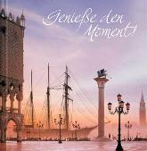 Geschenkbuch &raquo;Genie&szlig;e den Moment&laquo;, 165x165 mm, Titel