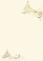 PC-Weihnachtsbrief &raquo;Schwungb&auml;ume&laquo;, 210x297mm