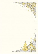 PC-Weihnachtsbrief &raquo;Weihnachtsb&auml;ume&laquo;, 210x297mm