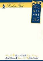 PC-Weihnachtsbrief &raquo;Frohes Fest&laquo;, 210x297mm