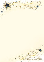 PC-Weihnachtsbrief &raquo;Sternenzauber&laquo;, 210x297mm