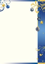 PC-Weihnachtsbrief &raquo;Weihnachtskugeln&laquo;, 210x297mm