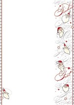 PC-Weihnachtsbrief &raquo;Lustige Weihnachtsm&auml;nner&laquo;, 210x297mm