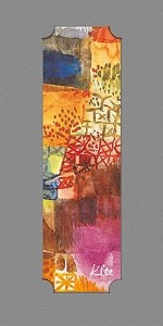 Gl&uuml;ckwunschkarte &raquo;Kunstmotiv von Klee&laquo;, 105x210 mm