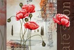 Gl&uuml;ckwunschkarte &raquo;Kunstmotiv Klatschmohn&laquo;, 170x115 mm