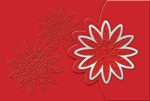 Gl&uuml;ckwunschkarte &raquo;gesteckte Blume&laquo;, 170x115 mm
