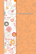 Gl&uuml;ckwunschkarte &raquo;apricot&laquo;, 115x170 mm