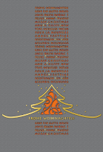 Weihnachtskarte &raquo;orange mit Laserstanzung &ndash; Einlageblatt orange&laquo;, 115x170mm