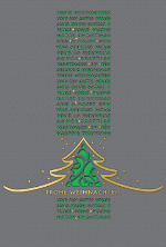 Weihnachtskarte &raquo;gr&uuml;n mit Laserstanzung &ndash; Einlageblatt gr&uuml;n&laquo;, 115x170mm