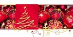 C-Weihnachtskarten &raquo;Weihnachtskugeln&laquo;, 210x105mm