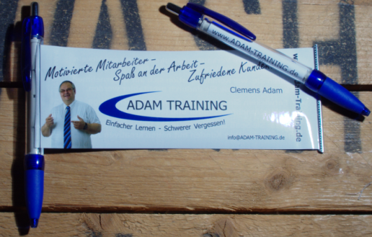 Bannerkugelschreiber mit Firmenwerbung