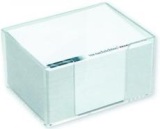 Dispenser f&uuml;r Haftnotizbl&ouml;cke 100x72mm aus Polystyrol transparent