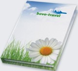 KombiSet in Bookcover, 2 Haftnotizblöcke, 5 FilmMarker, 1 Notizblock, geschlossen
