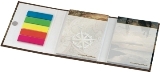 KombiSet in Bookcover 3teilig,  2 Haftnotizen, 5 FilmMarker, offen