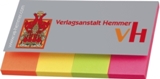 4 Marker aus durchgef&auml;rbtem Papier, geschlossen