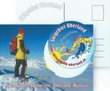 Postkarte mit abtrennbarem Folienaufkleber
