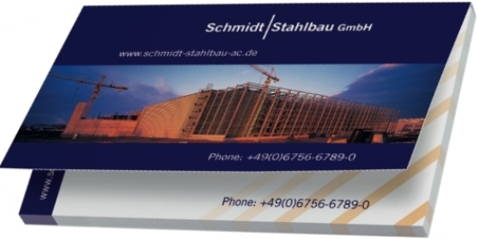 Haftnotizen 125x72 mm in Kartonumschlag, geschlossen