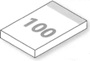 Skizze Haftnotizblock 100x72 mm, 100 Blatt, bedruckt