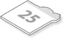 Skizze Haftnotizblock Formstanzung 100x97mm, 25 Blatt