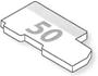 Skizze Haftnotizblock Stanzform aus 125x72 mm, 50 Blatt