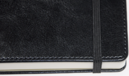 Notizbuch &raquo;Professional-Line&laquo; mit Ziernaht und Gummilitze