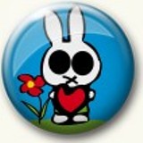 Button mit Hase