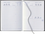 Tages-Buchkalender &raquo;Synergie-719&laquo;, 8sprachig, 2farbig blau/blau